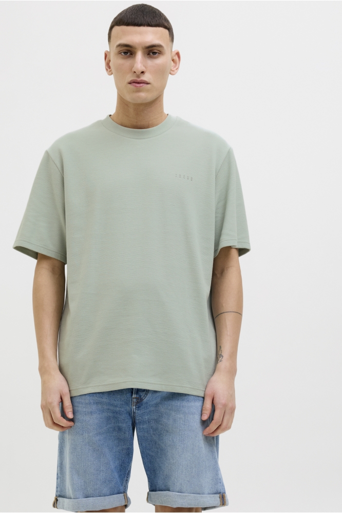 JCOPACER STRUCTURE TEE SS CREW NECK 12279906 AQUA GRAY